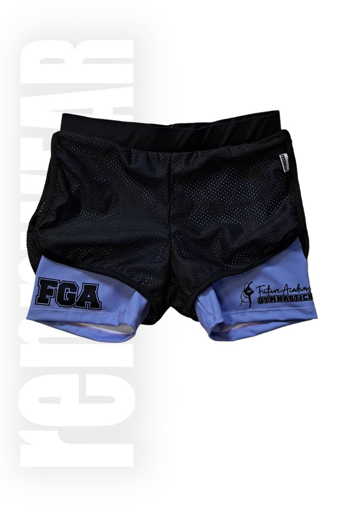 FGA | Spodenki klubowe niebieski czarny (sublimacja full print) | rennWEAR